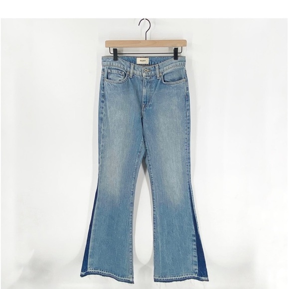 Baldwin Women's Blue 100% Cotton Willow Flare Denim Jeans Size 27 35” inseam - Picture 10 of 12